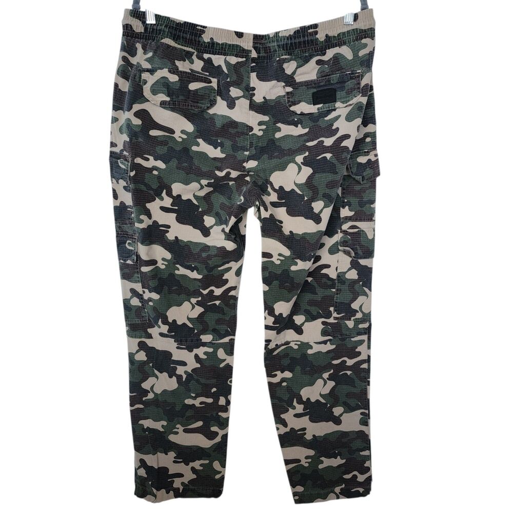 Dogg Supply by Snoop Dogg Mens XL Camo Cargo Pants Ripstop Stretch Elastic Waist - Picture 8 of 16